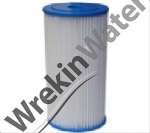 PL20-10BB Jumbo High Flow Polyester Pleated Sediment Filters 4in x 9in - 10 micron